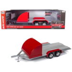 Trailer carro arrastre Rojo 1:18