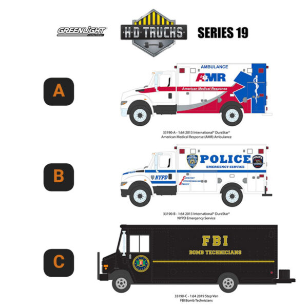 H.D. Trucks Series 19 Assortment 1:64