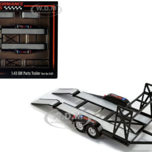 Tandem Car Trailer with Tire Rack - Chevrolet 1:43 GMP
