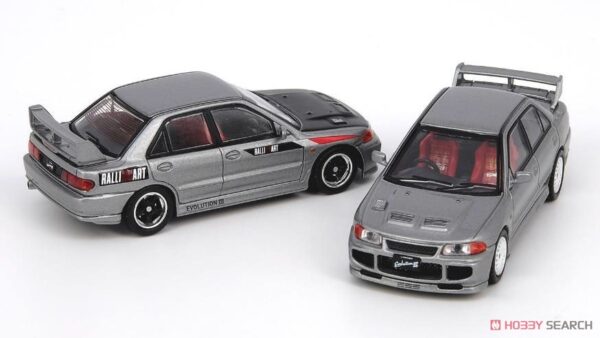 MITSUBISHI LANCER EVOLUTION III Grey Metallic W/ Extra decals and Wheels