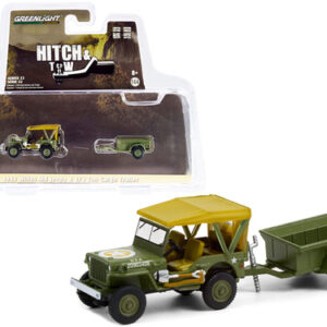 1943 Willys MB Jeep with M5 Liquid Vesicant Detector Invasion Star  Hitch & Tow Series 22