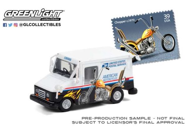 Furgon reparto correos USPS Harley Davidson 1:64
