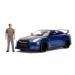 Nissan Skyline R35 Brian  1:18 con luz y & Figura Rapido y Furioso 1:18