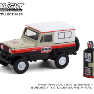 1967 Nissan Patrol - Texaco with Vintage Texaco Gas Pump The Hobby Shop Series 10