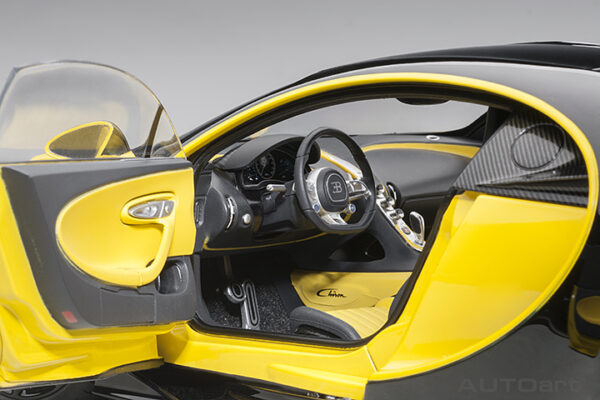 BUGATTI CHIRON 2017  YELLOW BLACK - Imagen 12