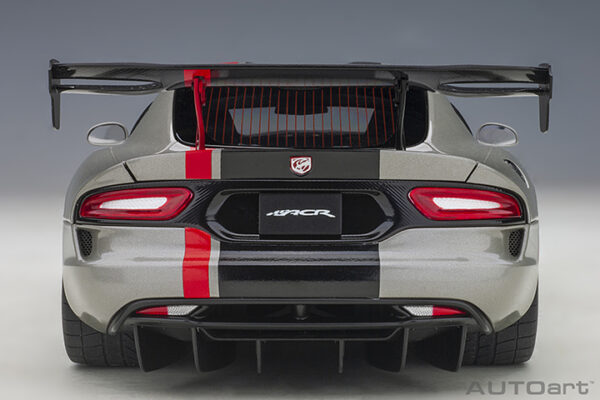 DODGE VIPER ACR 2017 BILLET SILVER METALLIC BLACK STRIPES - Imagen 9