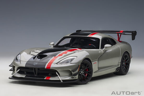 DODGE VIPER ACR 2017 BILLET SILVER METALLIC BLACK STRIPES - Imagen 17