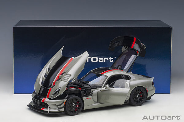 DODGE VIPER ACR 2017 BILLET SILVER METALLIC BLACK STRIPES - Imagen 21