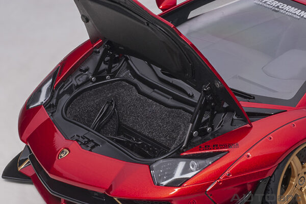 LIBERTY WALK LB-WORKS LAMBORGHINI AVENTADOR LIMITED EDITI0N HYPER RED/GOLD - Imagen 15