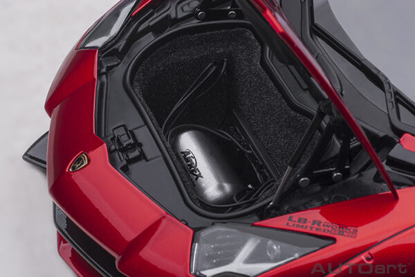 LIBERTY WALK LB-WORKS LAMBORGHINI AVENTADOR LIMITED EDITI0N HYPER RED/GOLD - Imagen 16