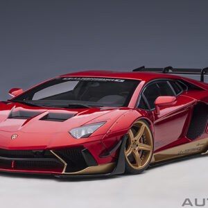 LIBERTY WALK LB-WORKS LAMBORGHINI AVENTADOR LIMITED EDITI0N HYPER RED/GOLD