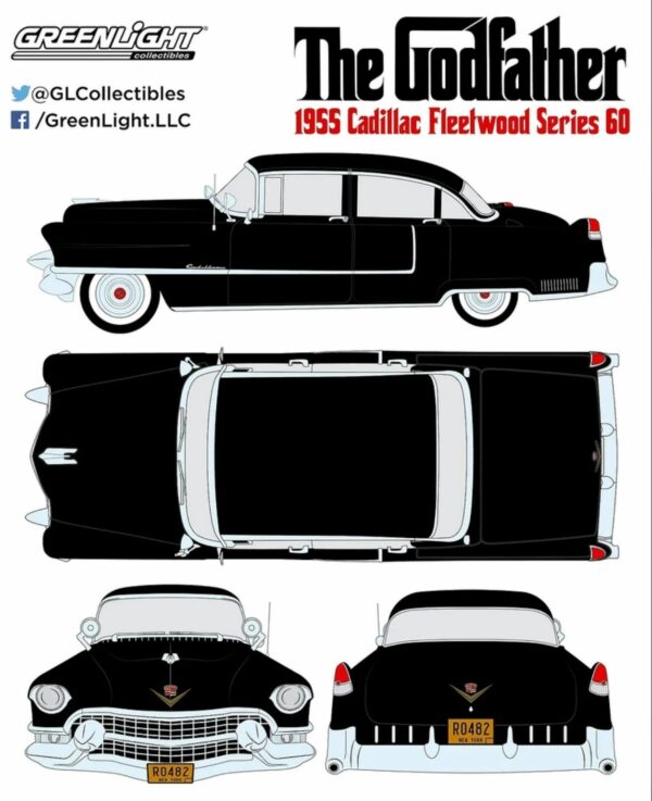 1955 Cadillac Fleetwood Series 60 Special El Padrino  The Godfather 1:18 - Imagen 5
