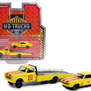 1967 Chevrolet C-30 camion rampa con Chevrolet Camaro - Shell Oil h.d. trucks 1:64