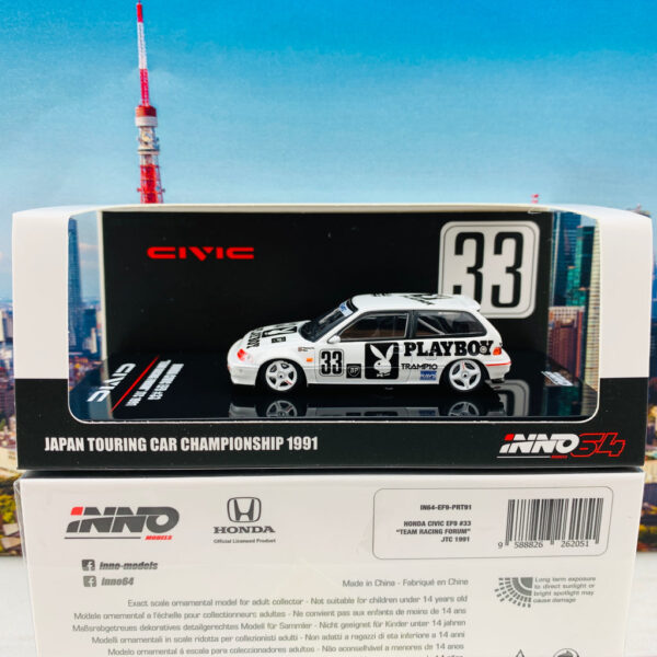 HONDA CIVIC EF9 #33 Playboy "TEAM RACING FORUM" JTC 1991 - Imagen 2