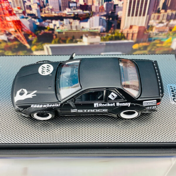 NISSAN SILVIA S13 ROCKET BUNNY V2 Matte Black - Imagen 5