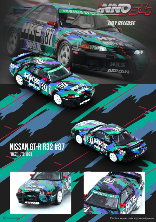 NISSAN SKYLINE GT-R R32 #87 "HKS" JTC 1993 16 - Imagen 5
