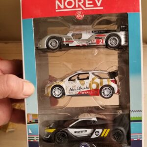 Pack de 3 : CITROEN DS3 - RENAULT RS - AUDI R18 Le Mans 1:43
