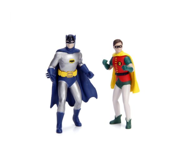 1966 Batimovil  con figuras Batman Robin caja de lujo 1:18 - Imagen 3