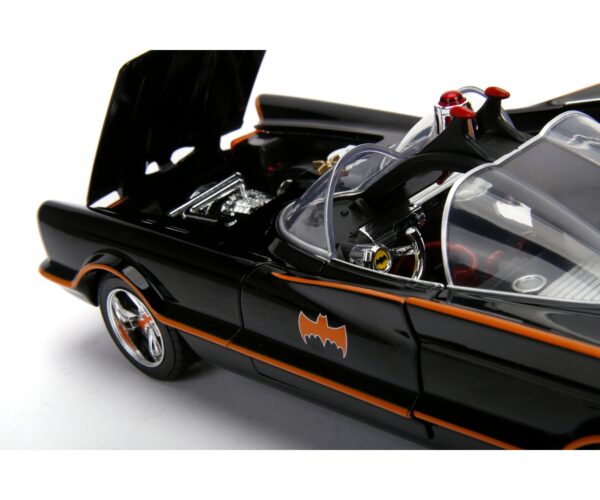 1966 Batimovil  con figuras Batman Robin caja de lujo 1:18 - Imagen 5