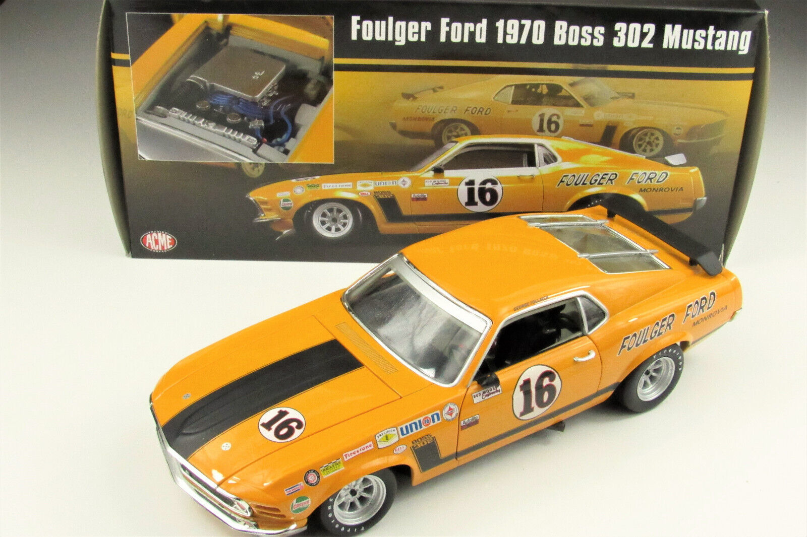 Ford Mustang 302 Boss Foulger 1970 1:18 - Imagen 6