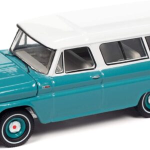 Chevy Suburban 1965 Verde 1:64