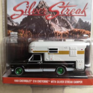 Greenmachine 1969 Chevrolet C10 Cheyenne with Silver Streak Camper