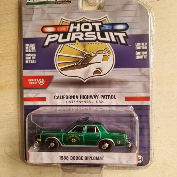 GREENMACHINE Dodge Diplomat 1988 California Highway Patrol 1:64 - Imagen 2