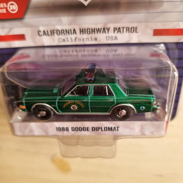 GREENMACHINE Dodge Diplomat 1988 California Highway Patrol 1:64 - Imagen 3