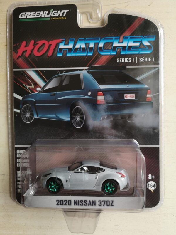 GREENMACHINE Nissan 370Z 2020 Silver Metallic Hot Hatches 1:64 - Imagen 3