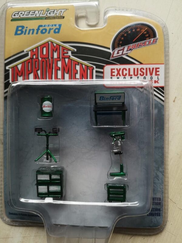 GREENMACHINE Set Herramientas de Garage home improvement 1:64