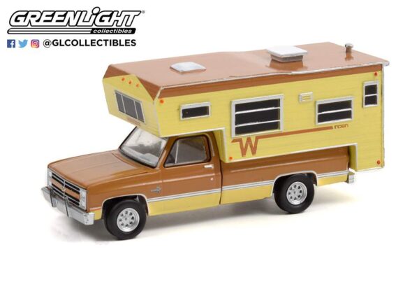 1986 Chevrolet C20 Silverado Camper Special with Winnebago Slide-In Camper - Copper Canyon & Doeskin Tan