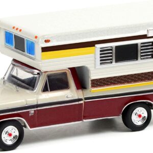 1974 Ford F-250 Camper Special with Large Camper - Candy Apple Red & Wimbledon White