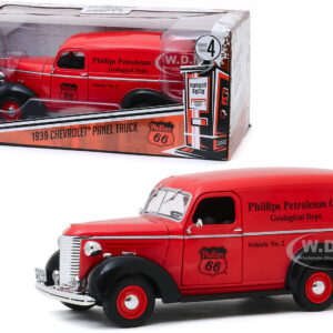 1939 Chevrolet Panel Truck Red Phillips 66 Phillips Petroleum Co 1:24
