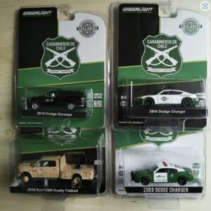 Pack 4 Durango Charger Ram Carabineros de Chile 1:64