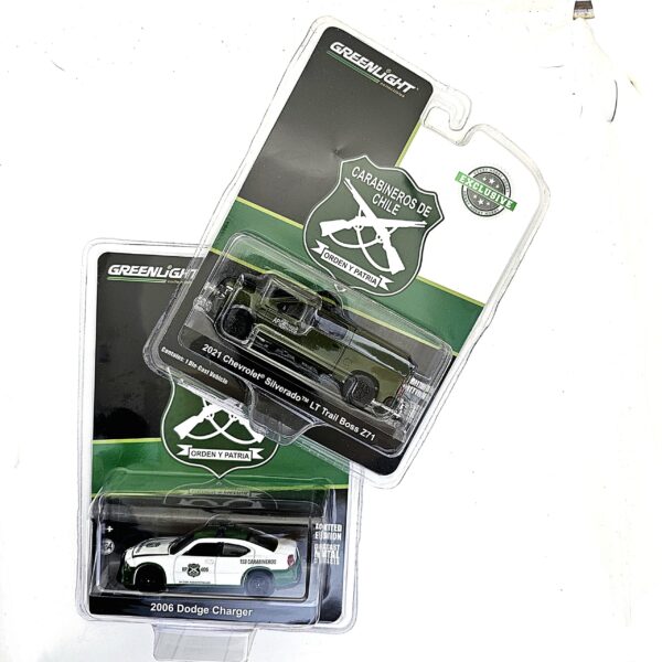 Pack Silverado Gope y Dodge Charger 2006 Carabineros De Chile 1:64