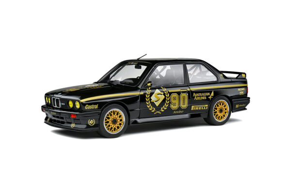 BMW E30 M3 SOLIDO 90TH ANNIVERSARY LIMITED EDITION 2022 Black