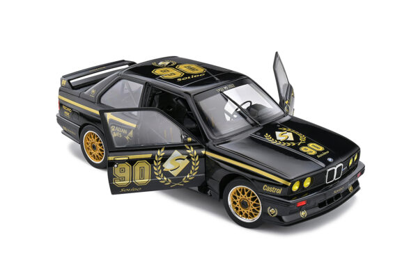 BMW E30 M3 SOLIDO 90TH ANNIVERSARY LIMITED EDITION 2022 Black - Imagen 8