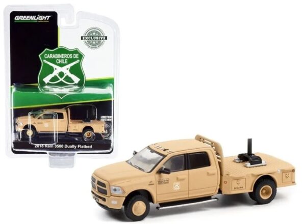 Pack 2 unidades Ram Grua + Chevrolet Silverado GOPE Carabineros de Chile 1:64 - Imagen 3