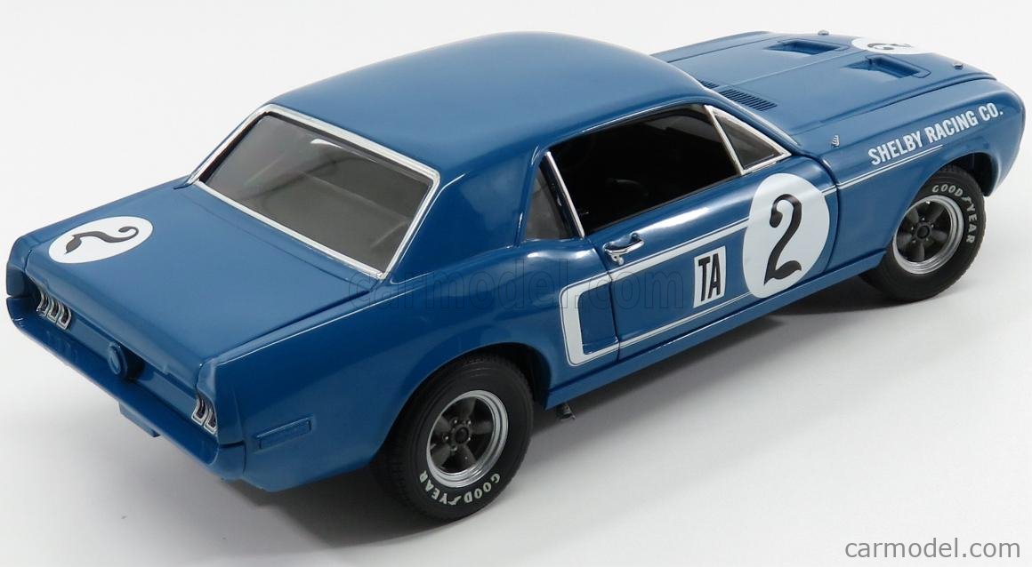 Mustang Shelby 1968 Dan Gurney #2 1:18 (auto nuevo caja mal estado) - Imagen 2