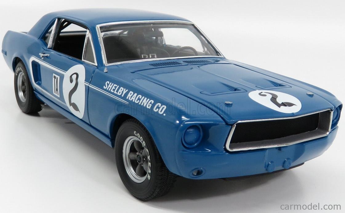 Mustang Shelby 1968 Dan Gurney #2 1:18 (auto nuevo caja mal estado) - Imagen 6