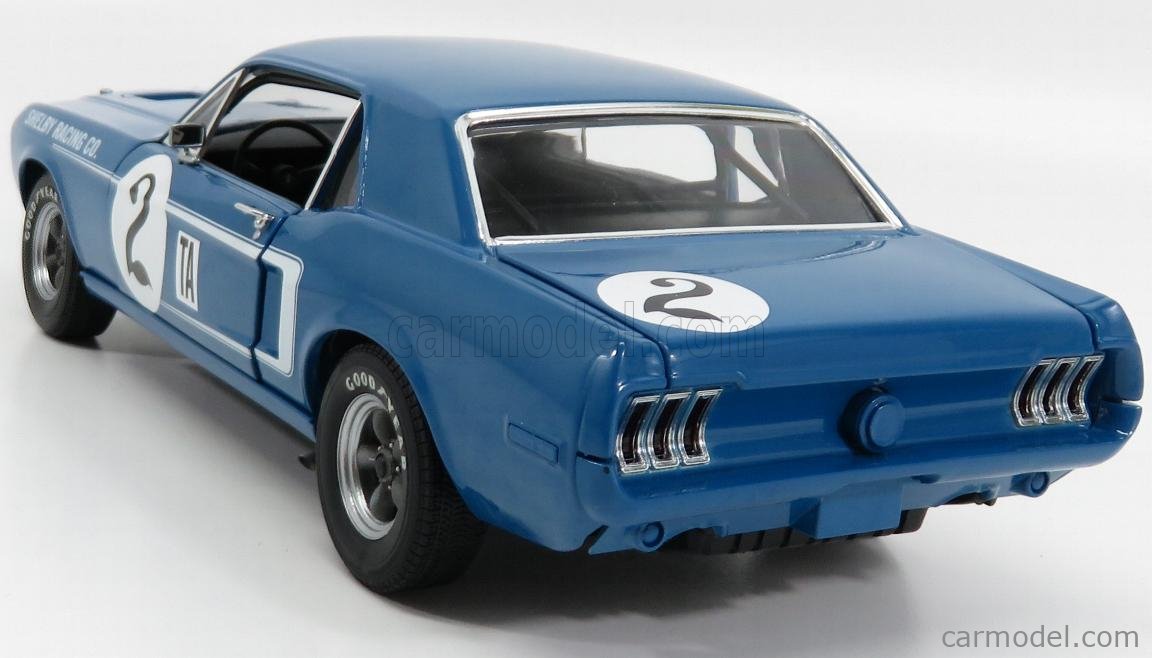 Mustang Shelby 1968 Dan Gurney #2 1:18 (auto nuevo caja mal estado) - Imagen 3