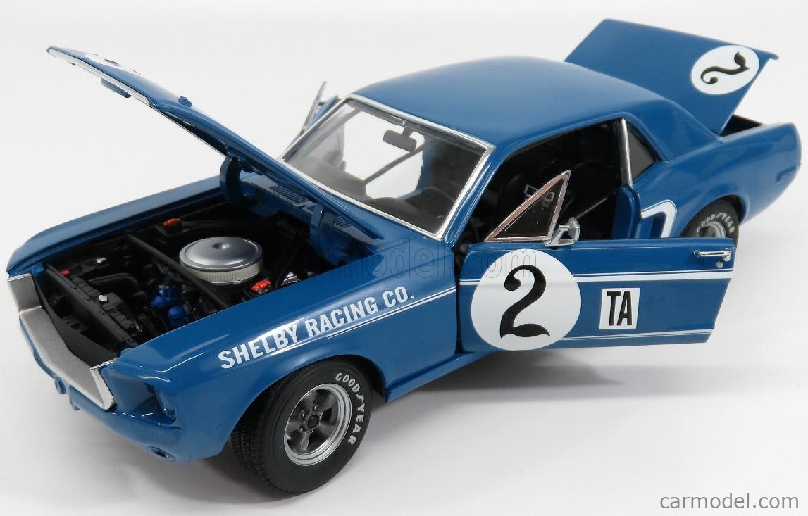Mustang Shelby 1968 Dan Gurney #2 1:18 (auto nuevo caja mal estado) - Imagen 4