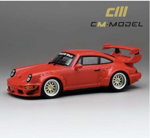 Porsche 964 Widebody Red Ed Limitada 1:64