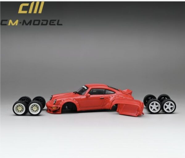 Porsche 964 Widebody Red Ed Limitada 1:64 - Imagen 2