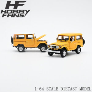 TOYOTA LAND CRUISER FJ40 amarillo techo blanco 1:64