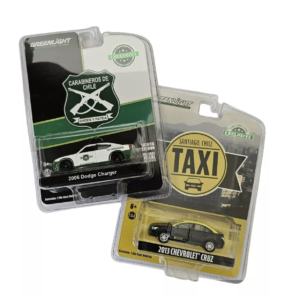 Pack Dodge Charger 2006 Carabineros y Taxi Santiago de Chile 1:64