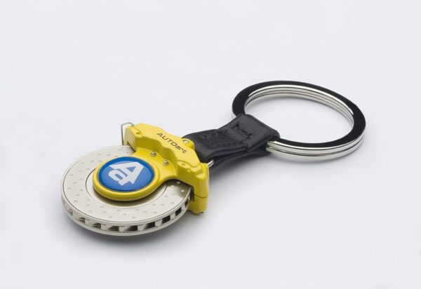 llavero Disco de Frenos Caliper Amarillo metalico AutoArt - Imagen 3