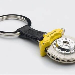 llavero Disco de Frenos Caliper Amarillo metalico AutoArt
