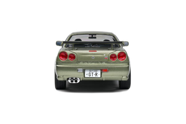 NISSAN Skyline GT-R R34 GREEN 1999 esc 1:18 - Imagen 8