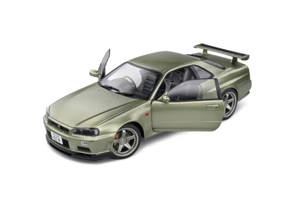 NISSAN Skyline GT-R R34 GREEN 1999 esc 1:18 - Imagen 3